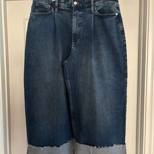 Banana Republic Wideleg Cropped Jeans w/ Cuffs